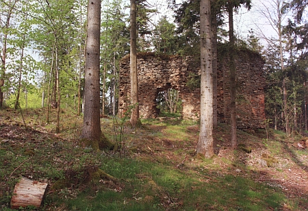 Ruina zvaná "Klause" poblíž Dolejšího Krušce
