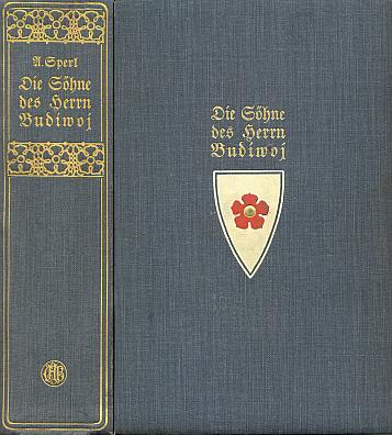 Vazba a hřbet s vinětou nakladatelství C.H. Beck třetího vydání knihy z roku 1913